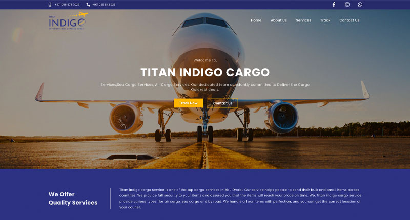 Titan indigo cargo